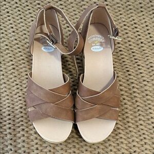 Dr. Scholl's Tan Strappy Sandals